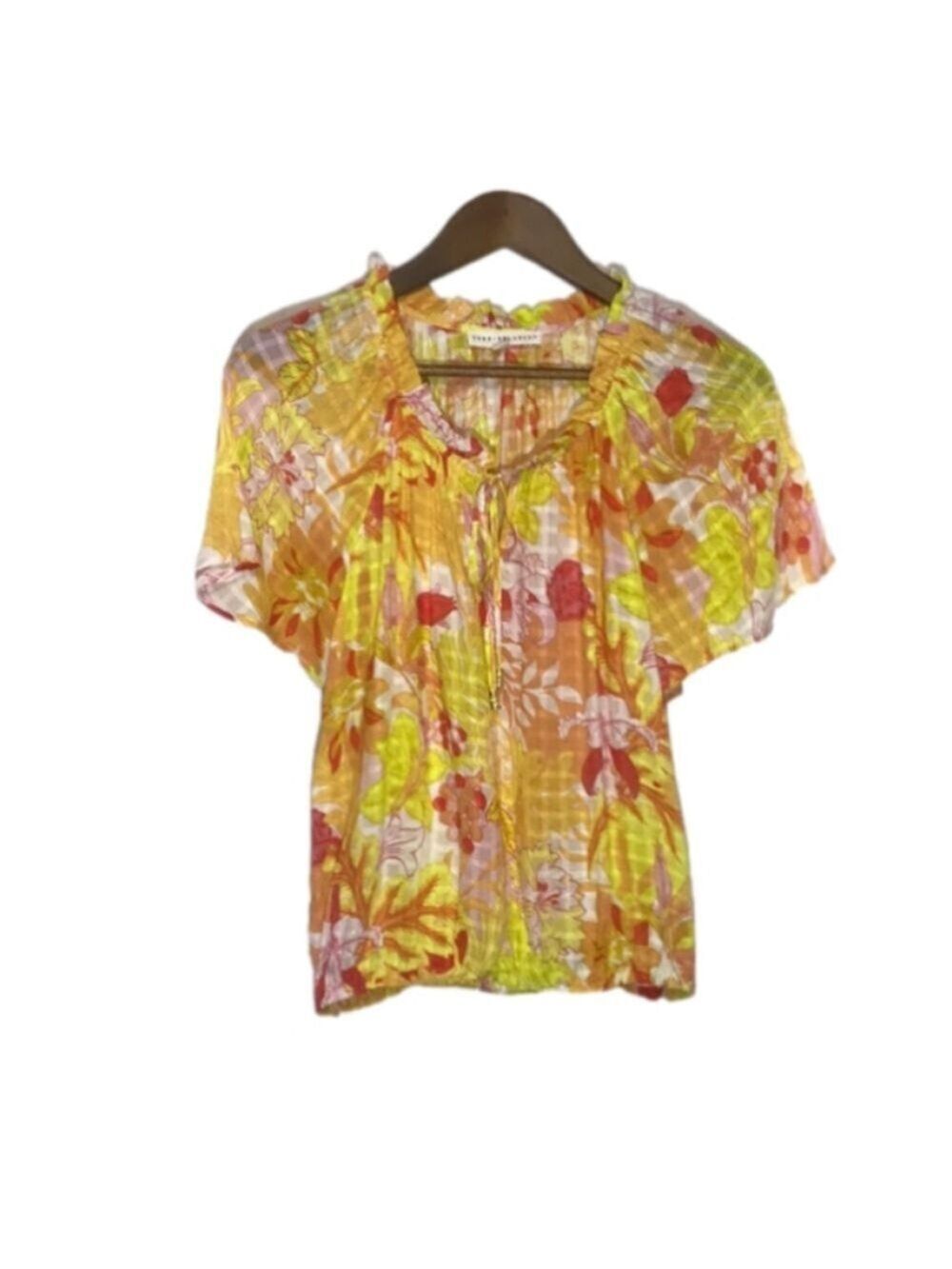 JANE + DELANCEY Floral Print Top Medium